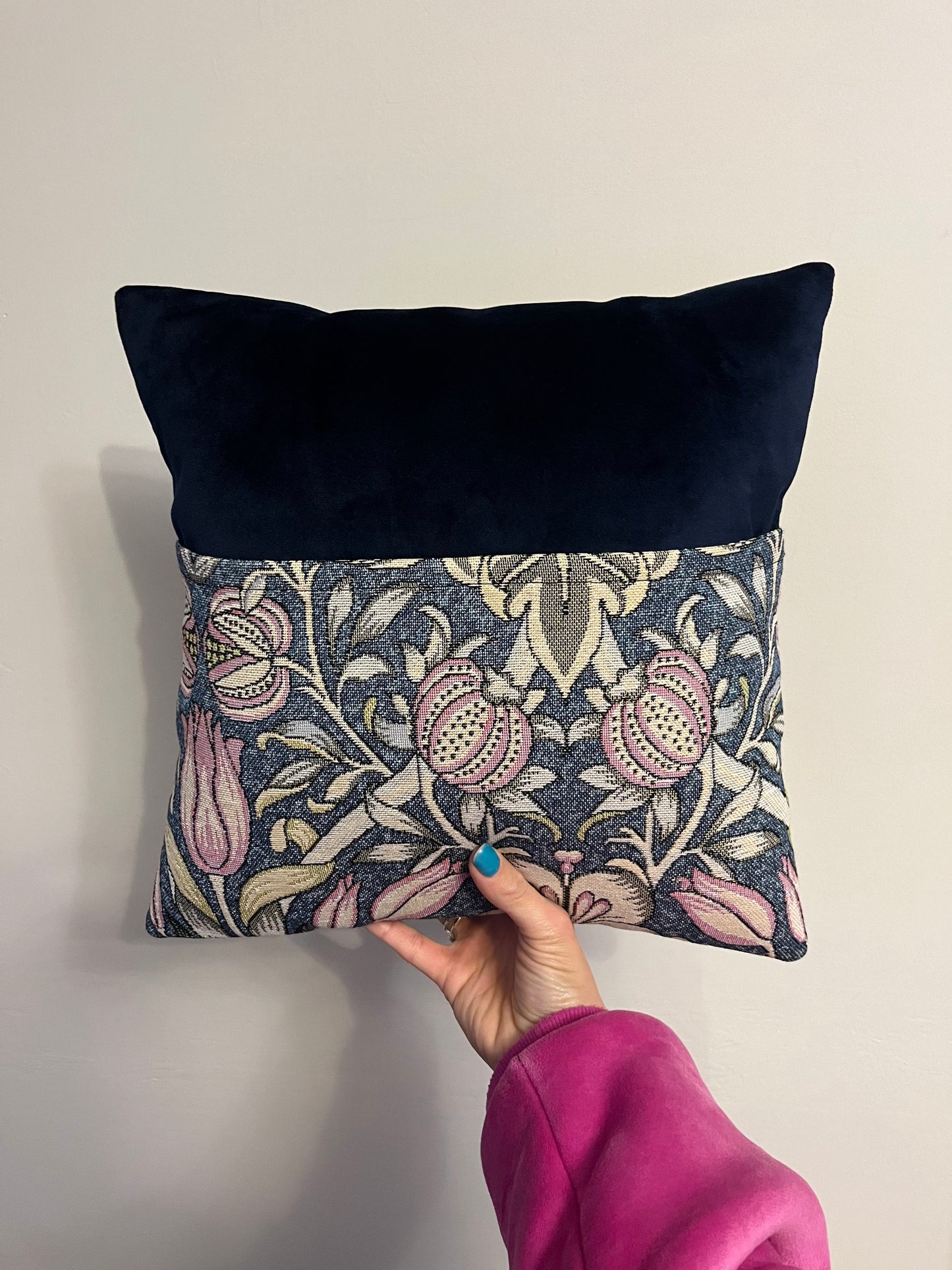 William Morris Reading Cushion - Lily and Pomegranate